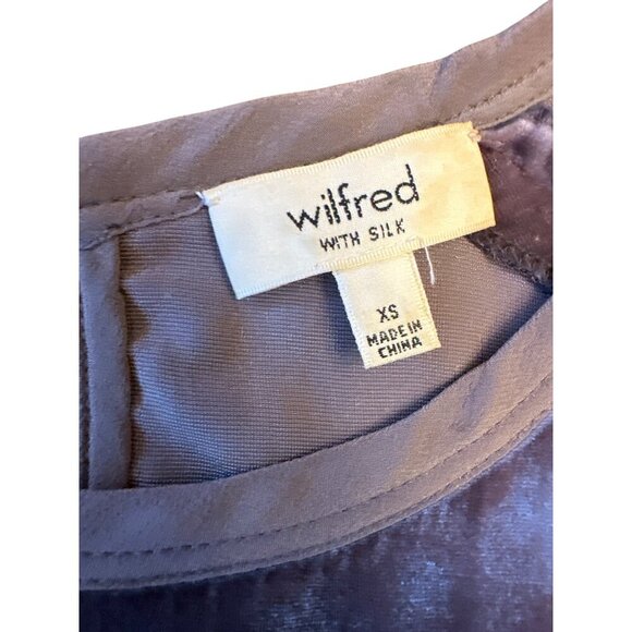 Wilfred Lilac Velvet Sleeveless Tank Top XS Rayon/Silk Blend - Picture 2 of 6